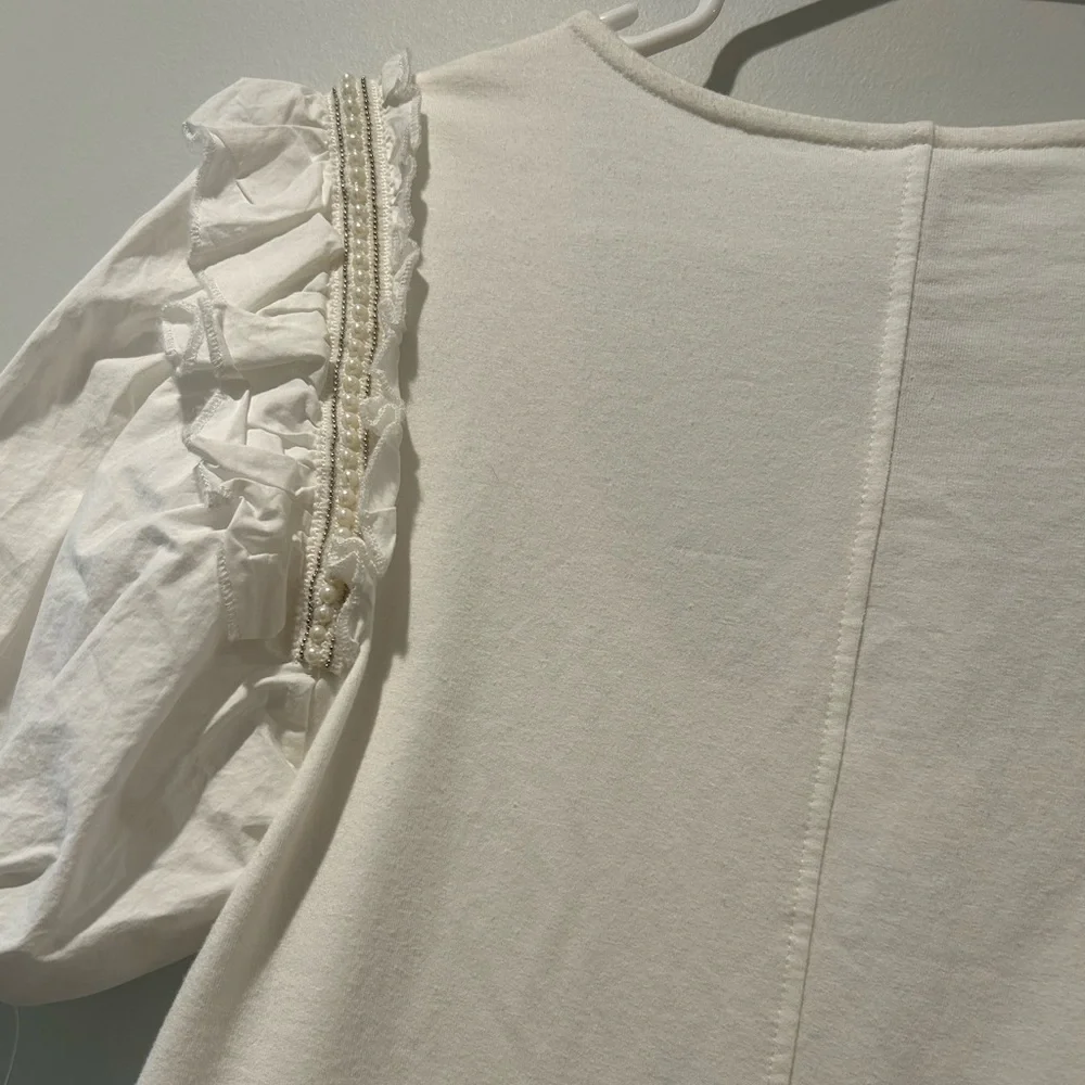 Sundays Coconut Milk Puff Sleeve Veda Mini Dress - Picture 6 of 8